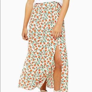 Topshop Petite Floral Maxi Skirt Size 4